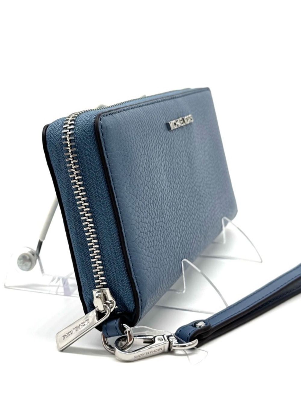Michael Kors Large Continental Wallet Denim Blue - Picture 3 of 7